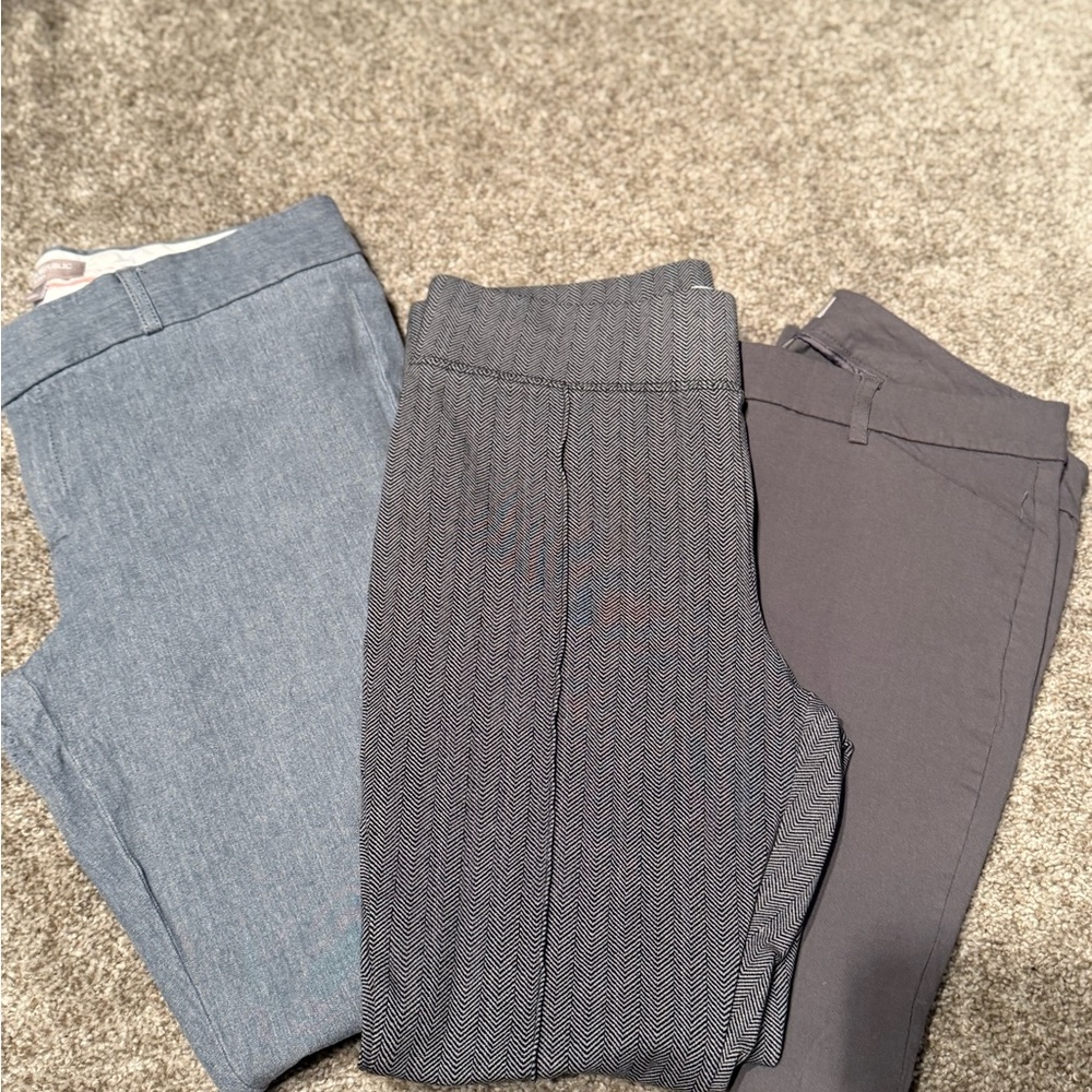 BUNDLE: mix dress pants Gray and Blue Pants - Picture 2 of 12